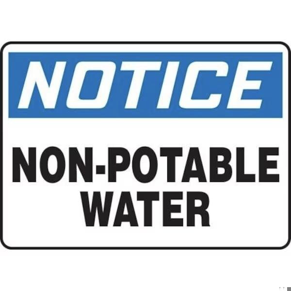 Accuform OSHA NOTICE SAFETY SIGN NONPOTABLE MCAW812XP MCAW812XP - main